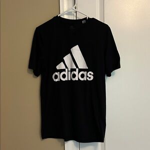 Adidas Black Tee with White Emblem